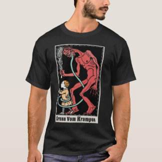 T-shirt Gruss Vom Krampus Greetings From Christmas Demon 5