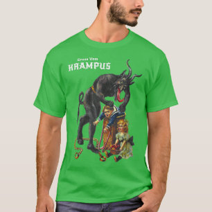 T-shirt Gruss Vom Krampus Salutations De Noël Germani