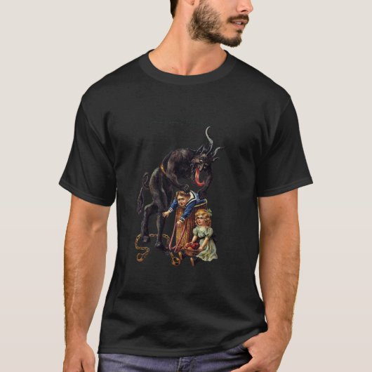 T-shirt Gruss vom Salutations de Krampus Long Sleeve T Shi (Devant)