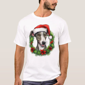 T-shirt Gryhound couronne de Noël
