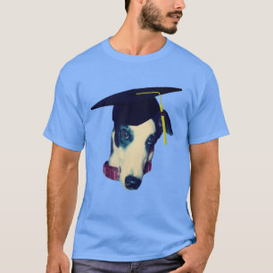 T-shirt Gryhound dans la limite de graduation Chien drôle