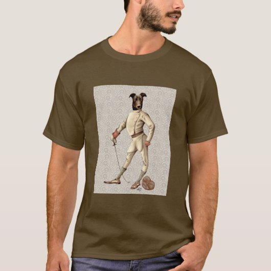 T-shirt Gryhound Fencer en crème Full 2 (Devant)