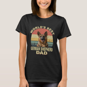 T-shirt GSD030 - Meilleur Berger Allemand au monde Vintage