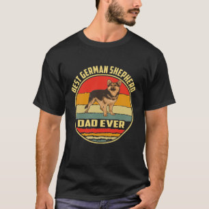 T-shirt GSD033 - Meilleur berger allemand père jamais Vint