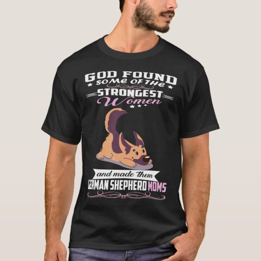 T-shirt GSD122 - Berger Allemand Maman Dieu A Trouvé Une P (Devant)