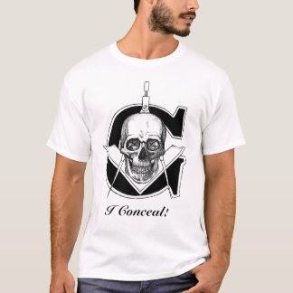 T-shirt Gskullzazzleready1, je cache !