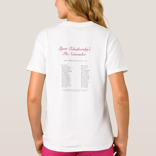 T-shirt GSOC SDB Nutcracker Kalispell Cast 2024 (Dos)