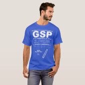 T-shirt GSP de l'aéroport international de Greenvi (Devant entier)