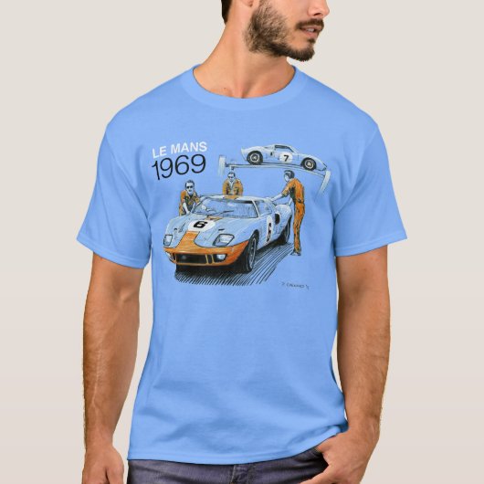 T-shirt GT40s à Le Mans 1969 (Devant)