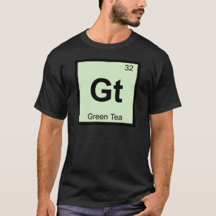 T-shirt Gt - Chimie du thé vert Symbole du tableau périodi