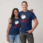 T-shirt GTFO sortent le visage Meme comique de rage de (Unisexe)
