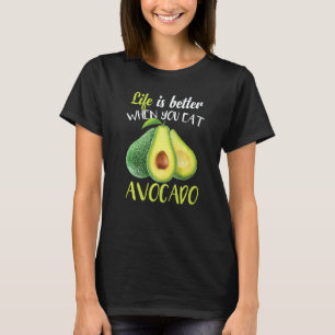 T-shirt Guacamole Végétalien Végétarien Avocat