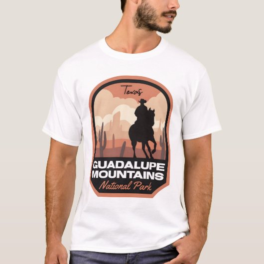 T-shirt Guadalupe Parc National Désert Cowboy (Devant)