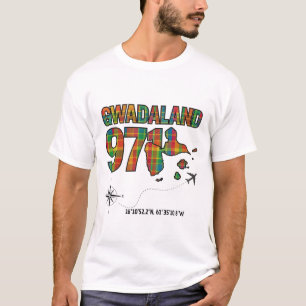 T-shirt Guadeloupe 971 Gwadaland madras- Voyage Antilles
