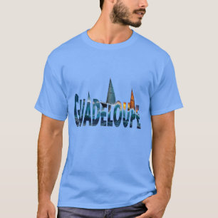 T-Shirt Guadeloupe Voiliers Bleu Tee