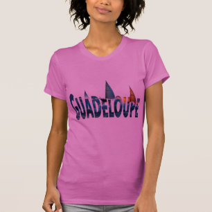 T-Shirt Guadeloupe Voiliers Rose Tee