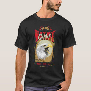 T-shirt Guale Native American Eagle Spirit Vintage Honneur