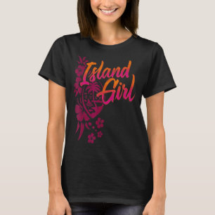 T-shirt Guam Chamorrita Fleur Guam Island Guamian Girl Ch