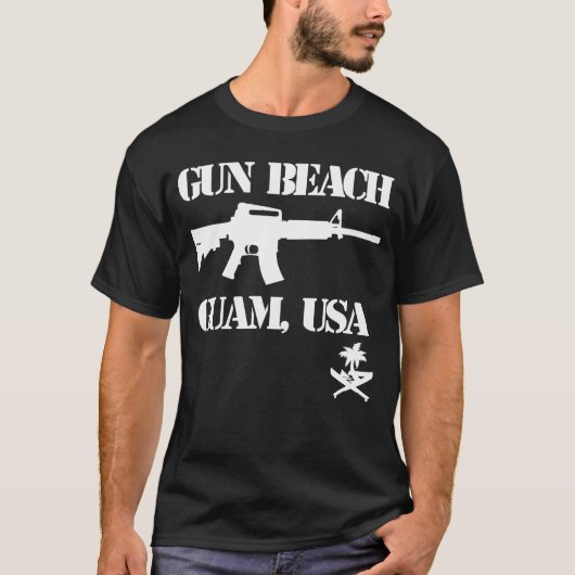 T-shirt GUAM RUN 671 Gun Beach (Devant)