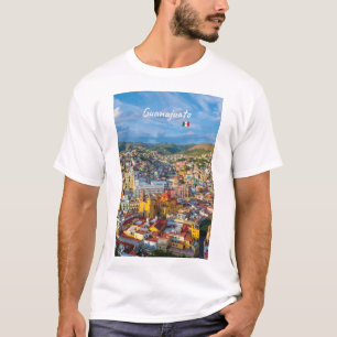 T-shirt Guanajuato, Mexique - Paysage urbain coloré