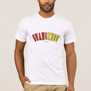 T-shirt Guangzhou dans des couleurs de drapeau national de