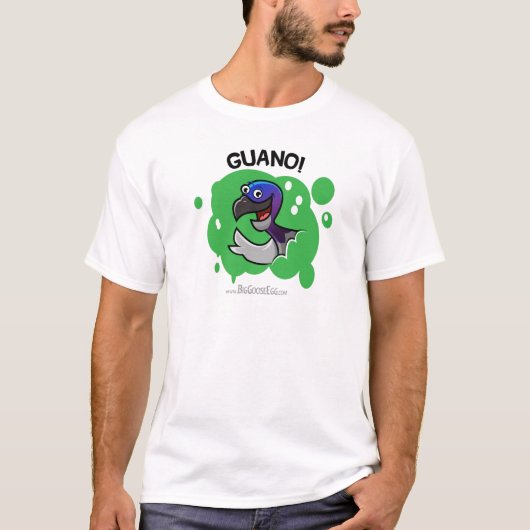 T-shirt Guano ! chemise pooping de jeu d'oiseau (Devant)