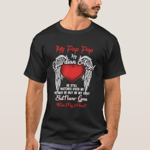 T-shirt Guardian Angel My Pap Pap Noël Il regarde Ove