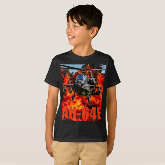 T-SHIRT GUARDIAN APACHE AH-64E (Devant entier)