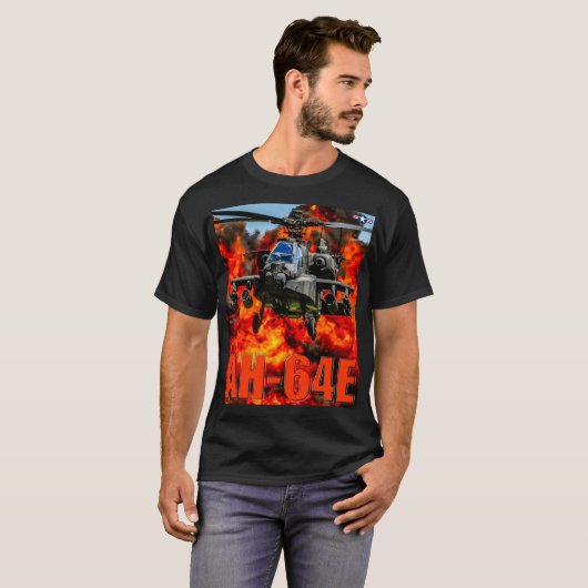 T-SHIRT GUARDIAN APACHE AH-64E (Devant entier)