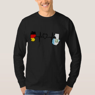 T-shirt Guatemala Allemagne Drapeau Guatémaltèque Allemand
