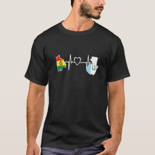 T-shirt Guatemala Bolivie Drapeau Guatémaltèque Bolivien B