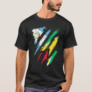 T-shirt Guatémala Drapeau Guyana Grosse patriote Pays Band