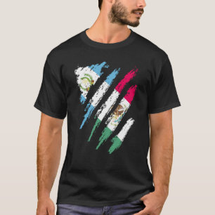T-shirt Guatemala Drapeau Mexique Gros Patriot Pays Bande