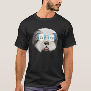 T-shirt Guatémala Drapeau Porté Collie Chien Guatemala Poc