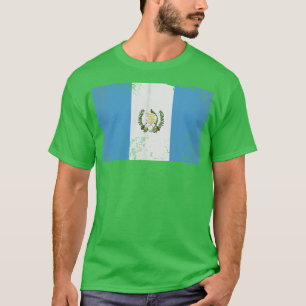 T-shirt Guatemala Drapeau Vintage Retro Fade