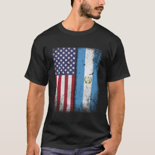 T-shirt Guatemala États-Unis Drapeau Guatémaltèque Amériqu
