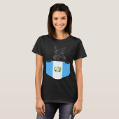T-shirt Guatemala Flag Scottish Terrier Dog In Pocket (Devant entier)