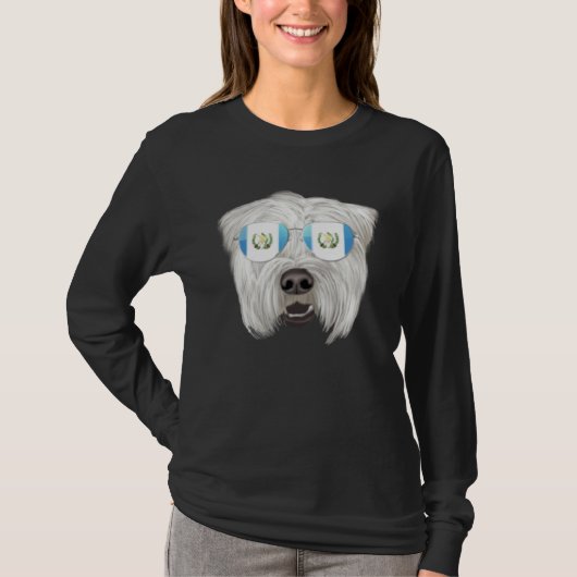 T-shirt Guatemala Flag Soft Coated Wheaten Terrier Guatema (Devant)