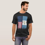 T-shirt Guatemala Guatemalan American Flags Proud USA (Devant entier)