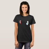 T-shirt Guatemala Peru Flag Guatemalan Peruvian Heartbeat  (Devant entier)