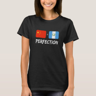 T-shirt Guatémala Plus Chinois Perfection Mix Drapeau Heri