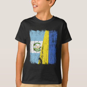 T-shirt Guatemala Ukraine Demi-drapeau guatémaltèque ukrai