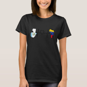 T-shirt Guatemala Venezuela Drapeau Guatémaltèque Vénézuél