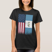 T-shirt Guatemalan Flag  USA And Guatemala Flags Proud (Devant)