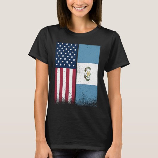 T-shirt Guatemalan Flag  USA And Guatemala Flags Proud (Devant)