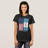 T-shirt Guatemalan Flag  USA And Guatemala Flags Proud (Devant entier)