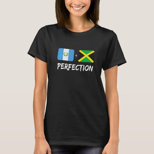 T-shirt Guatemalan Plus Jamaican Perfection Mix Flag Herit (Devant)