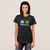 T-shirt Guatemalan Plus Jamaican Perfection Mix Flag Herit (Devant entier)