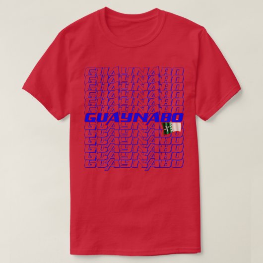 T-shirt Guaynabo Texte en cascade (Design devant)