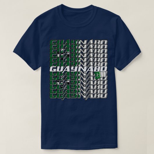 T-shirt Guaynabo Texte en cascade 3 (Design devant)